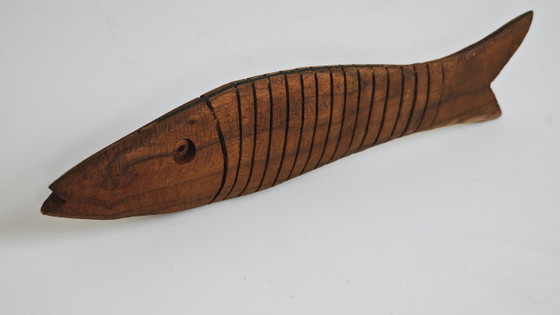 Image 1 of Hand-Carved Wooden Fish – Indonesian