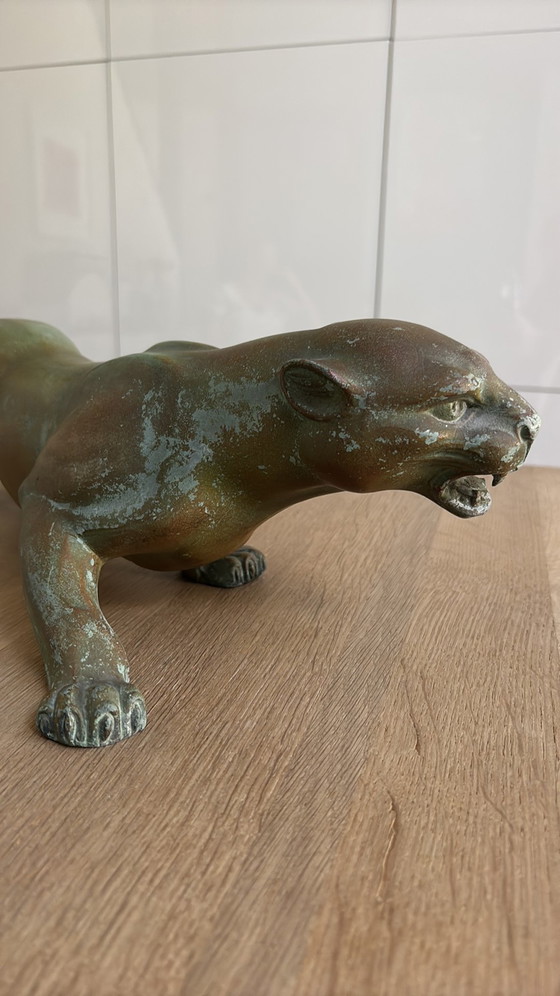 Scultura di pantera in bronzo in stile Art Déco – Sculture, Bronze (photo 3 of 15)