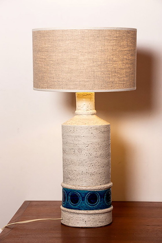 Image 1 of Grote Italiaanse keramieken vloerlamp van Aldo Londi voor Bitossi 1960.