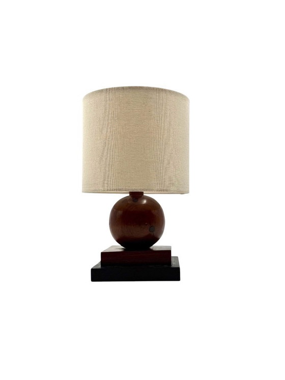 Image 1 of Lampe de table Art Déco en bois, France, vers 1930
