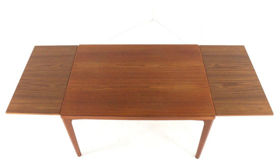 Image 1 of Henning Kjaernulf for Vejle rectangular extendable dining table Danish vintage