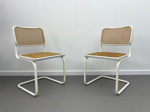 2 x Cesca webbing stoelen