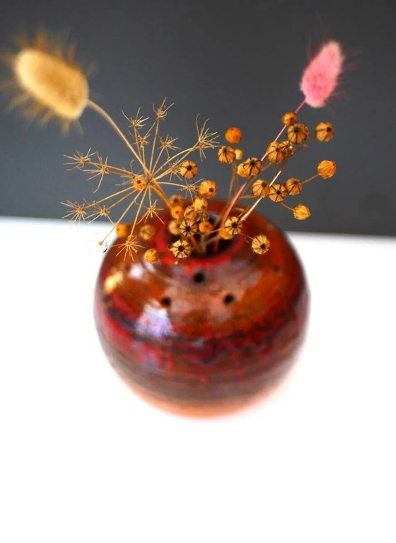 Image 1 of Mid-century art pottery vase in ceramic from Tilgmans