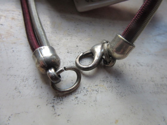 Porcelain Pendant within chain by Belgian Artiste – Chantal Geralde, Decorative Objects, Metal (photo 11 of 12)