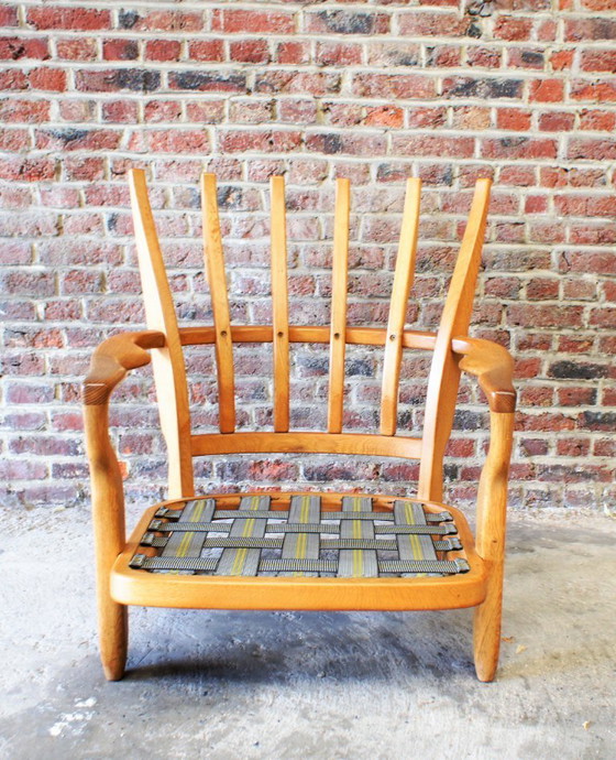 Image 1 of Sillón Romeo en roble claro de Guillerme y Chambron