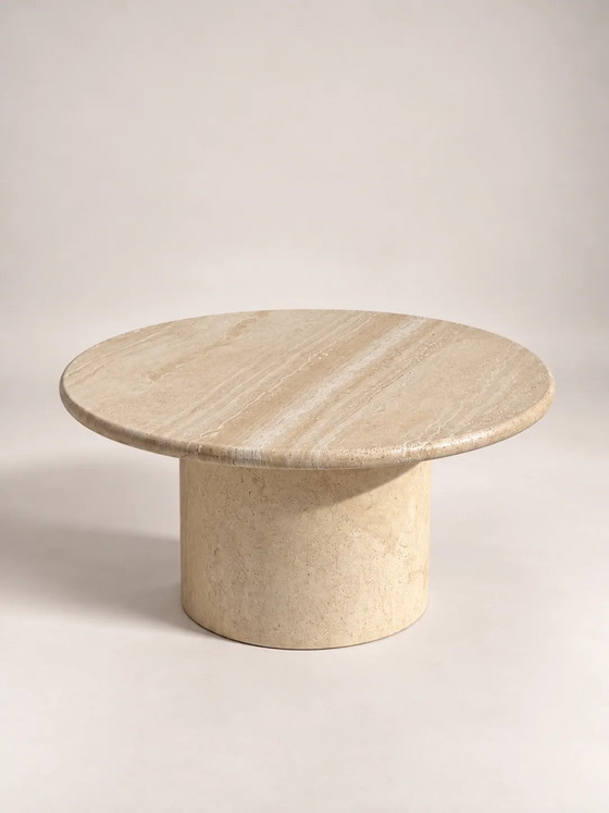 Vintage travertin salontafel/bijzettafel – Koffietafelboeken, Mid Century Modern (photo 8 of 8)