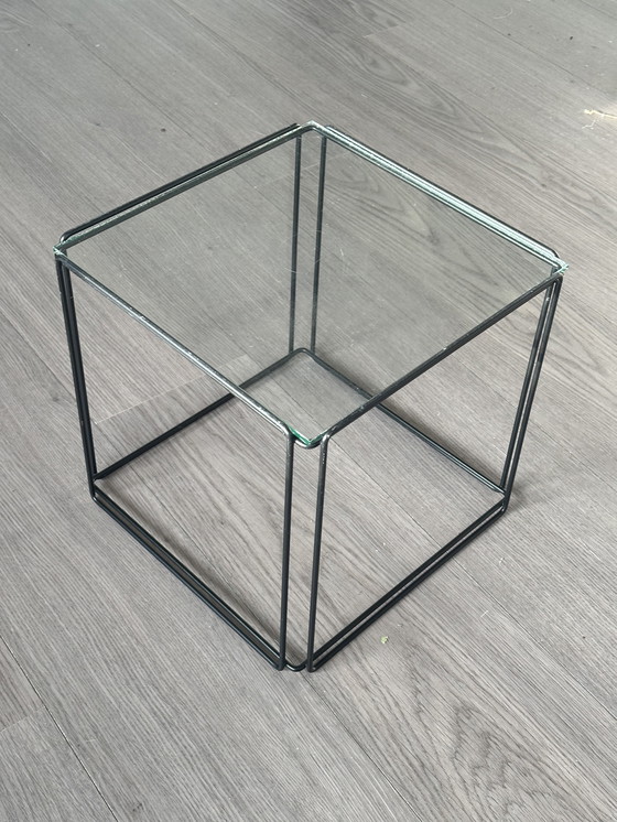 Image 1 of Max Sauze 1970 Table d'appoint Table Vintage Glass Design