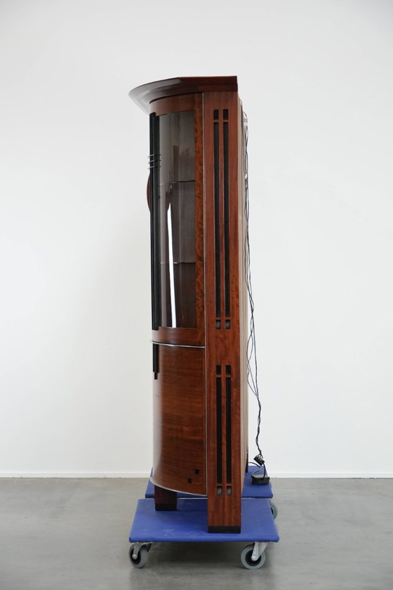 Image 1 of Large Art Deco design display cabinet/sideboard by Schuitema from the Decoforma series with lighting