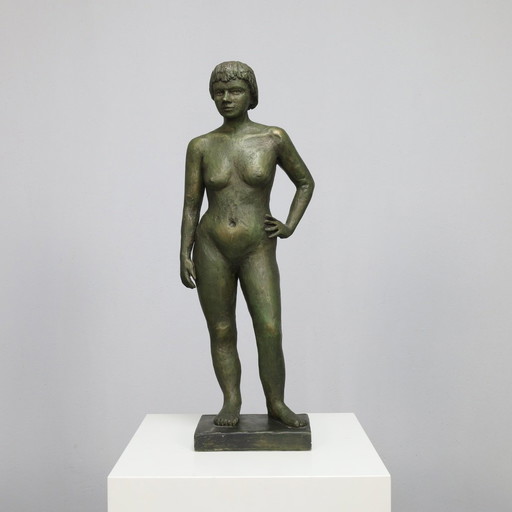 Sculpture "Femme debout" Cor van Daal, années 90