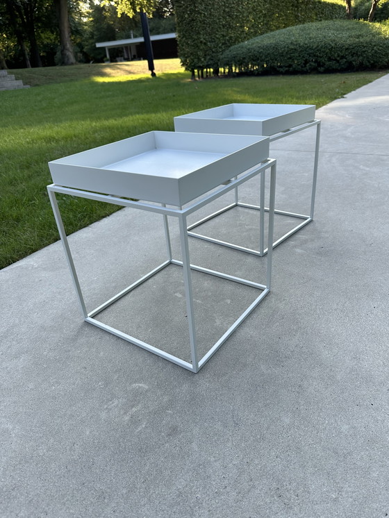 Image 1 of Hay Tray Beistelltische, weiß, 2er-Set