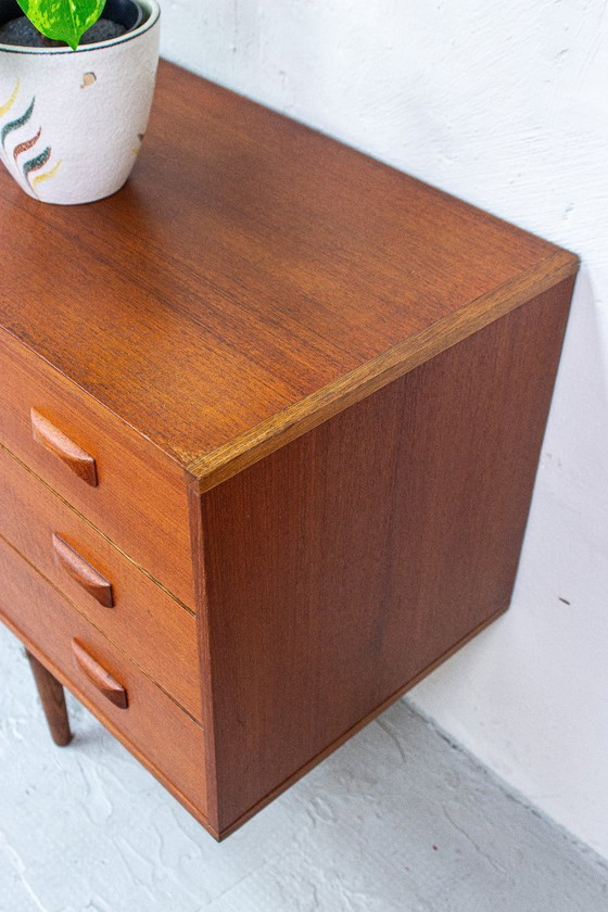 Image 1 of Vintage teak sideboard chest of drawers Fristho Modulus Danish 60s