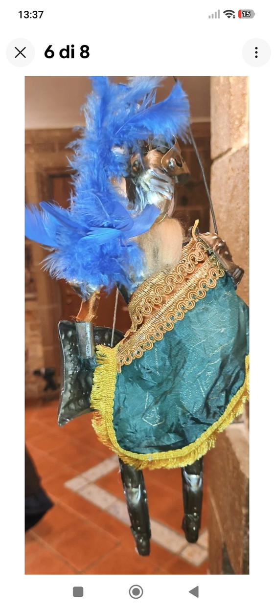 Ancient Sicilian Puppet 40cm – Decorative Objects, Metal, Textile (photo 6 of 8)