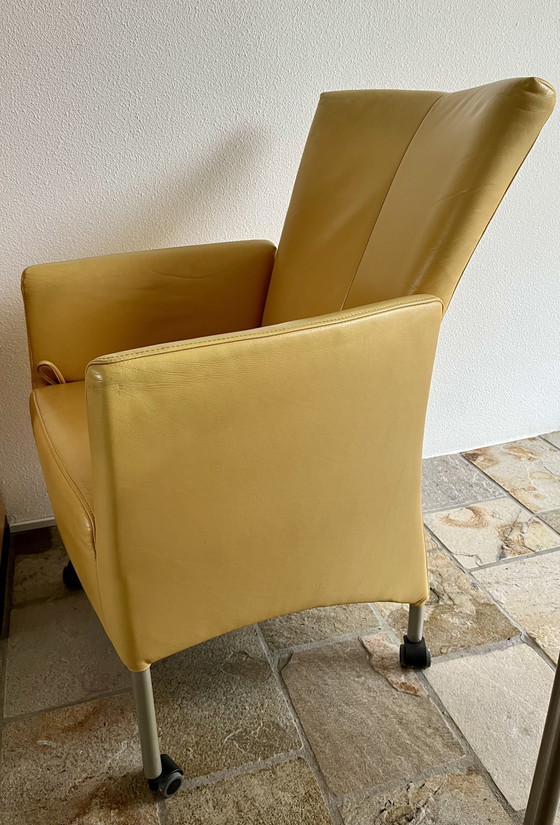 Image 1 of 4 chaises de salle à manger Montis Windy en cuir