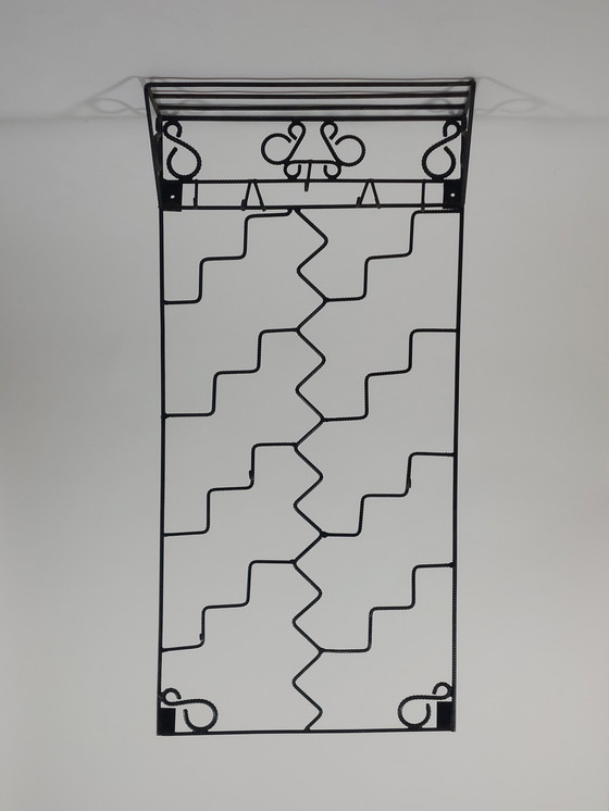 Image 1 of Esclusivo appendiabiti decorativo da parete saldato in acciaio strutturale.