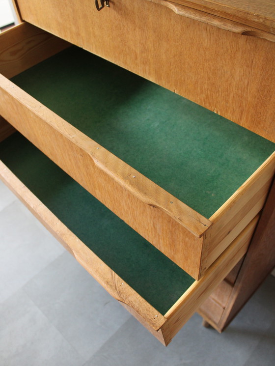 Image 1 of Vintage Deense Ladekast in Eiken door Ejsing, Tallboy