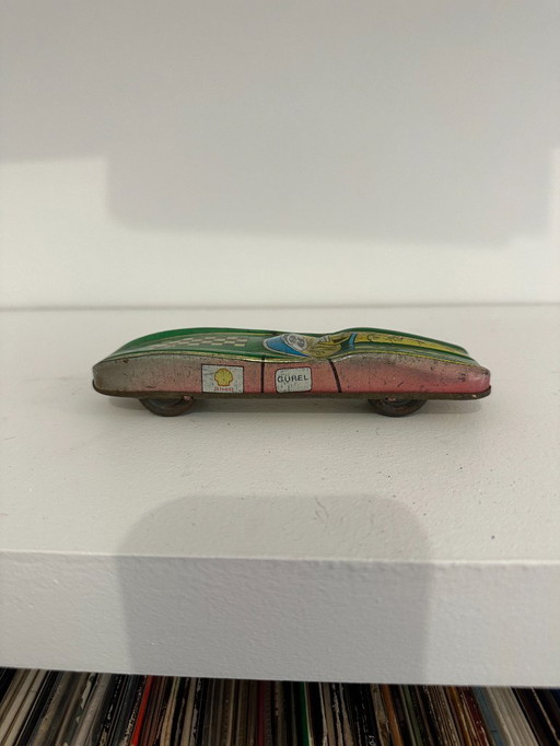 Voiture de course en tôle lithographiée – GÜREL (Turquie) – Années 1950/60