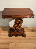 Vintage Barok TV tafel in hout 
