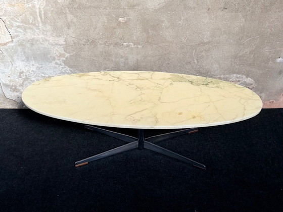 Image 1 of Vintage Coffee Table Marble Chrome