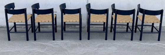 Image 1 of Set da pranzo Fritz Hansen in papercord di Mogens Lassen