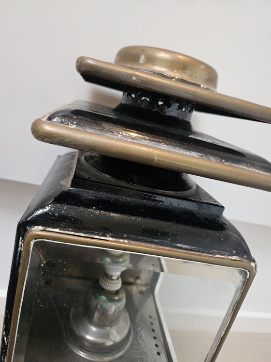 Image 1 of Victoriaanse Messing Koetslamp