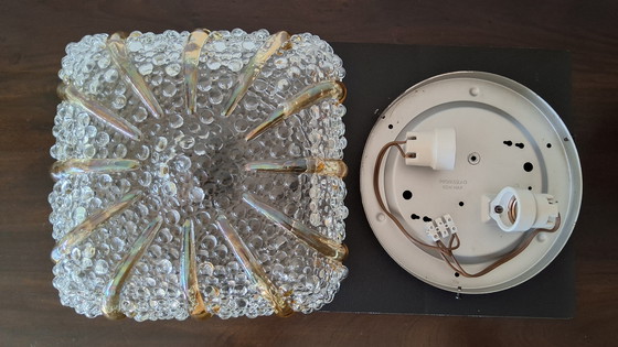 Image 1 of Wunderschöne Deckenleuchte mit Blasenglas, Maison Limburg J60/70 Helena Tynell Stil