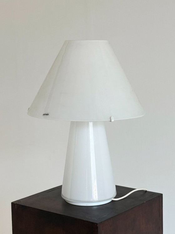 Image 1 of Lampe de table vintage italienne à champignon par Carlo Nason pour AV Mazzega large