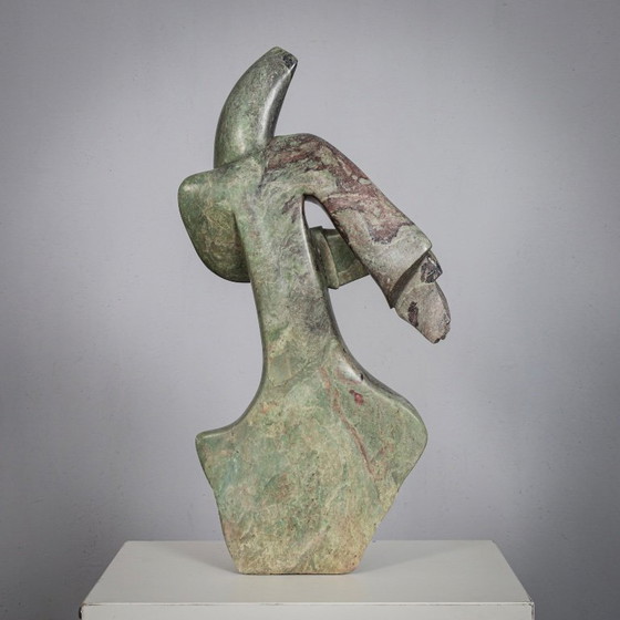 Image 1 of Shona Warrior Hand-Carved Sculpture