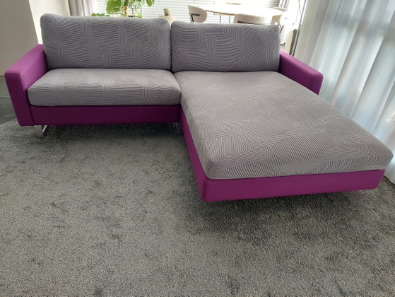 Design Sofa Cor Conseta With Chaise Longue – 3-5 seaters, Chrome, Textile (photo 7 of 9)