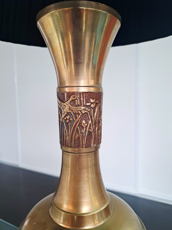 Image 1 of James Mont Korean vintage brass lamp