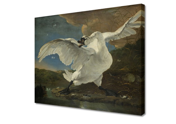 Jan Asselijn Le Cygne Menacé sur Toile – Tirages d'art, Canvas (photo 2 of 5)