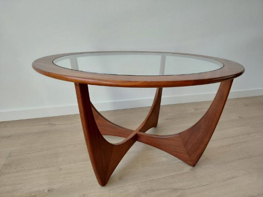 Mid-Century Plan Astro Coffee Table – salontafels, Glass, Wood