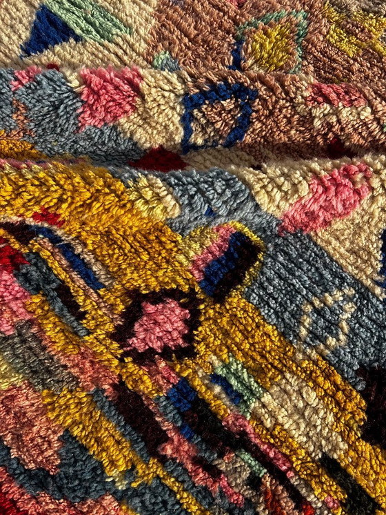 Image 1 of Colorful Modern Moroccan Berber Rug 200x300 cm – Expressive Handwoven Wool Art Rug