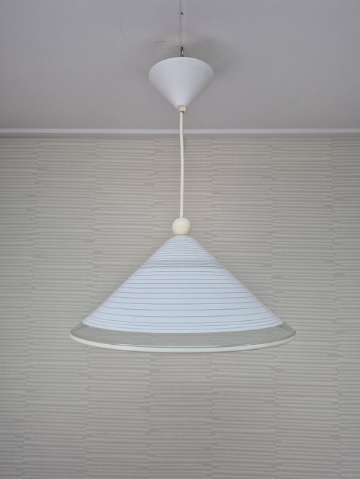 Vintage Kunststoff Postmodern/Space Age Pendelleuchte.