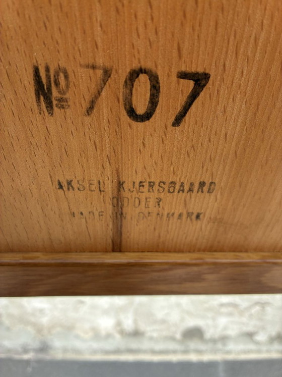 Aksel Kjersgaard for Odder side table with magazine shelf, 1960s, Wood, Brown, Scandinavian (photo 7 of 7)