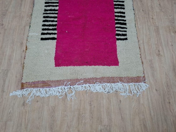 Handgeknüpfter Naturwollteppich mit rosa Muster, 1,6/2,5 m – Alessi, Teppiche & Läufer, Wool (photo 4 of 7)