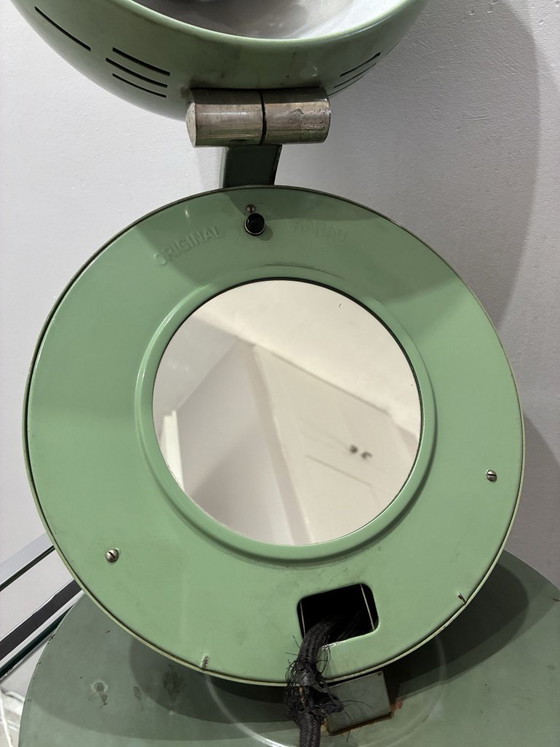 Lampada al quarzo Hanau S 100 prebellica, epoca Bauhaus, anni '20-'30, Lampade da tavolo, Metallo, Verde (foto 3 di 8)