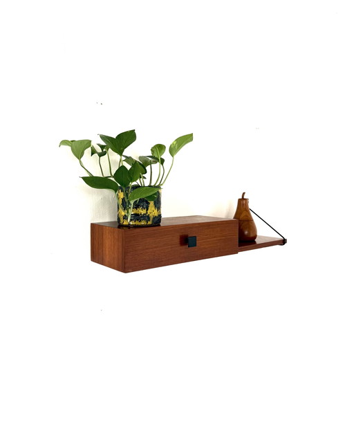 Pensile vintage in teak, Die & Flur anni '60 – wandkast, Wood, Metal (photo 2 of 11)