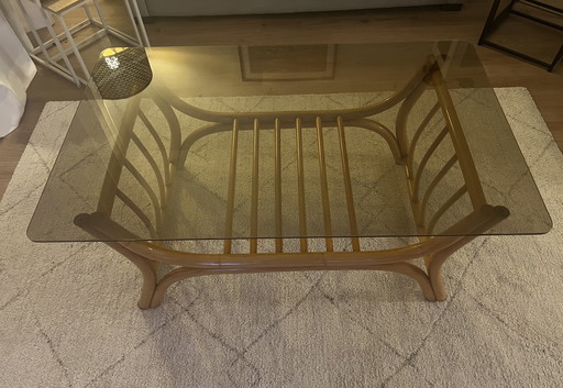 Mesa de centro italiana vintage de los años 70