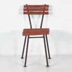 Set of antique red garden chairs (c.1920). Set of 4 pieces – Wood, Metal, Vintage (photo 12 of 15)