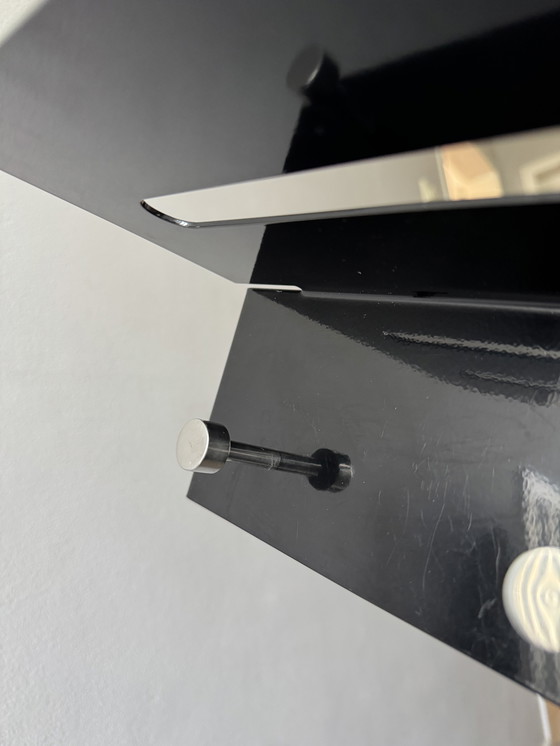 Image 1 of Bony Design Edelstahl-Garderobenständer mit 5 Haken, Knöpfen und Hutablage