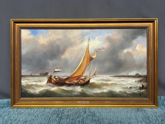 Schilderij "Storm". – Schilderijen & Tekeningen, Canvas (photo 3 of 7)
