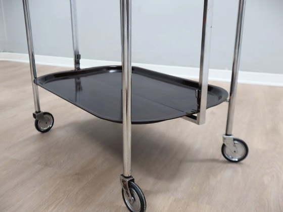 Image 1 of Carrello di servizio pieghevole vintage / carrello da bar design anni '60