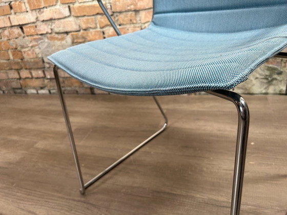 Image 1 of 6x Arper Catifa 46 blau mit Armlehne