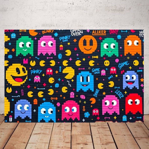 Photo printed on plexiglass / Pac-Man / Limited edition / Pop art