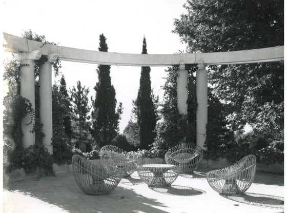 Image 1 of Chaise "Soleil" en bambou et osier par Janine Abraham et Jan Dirk Rol, France 1958
