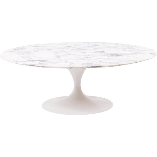 Mesa de centro vintage "Tulip" de mármol de Eero Saarinen para Knoll International, década de 1960