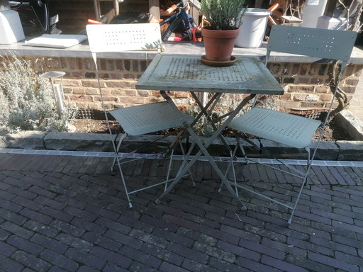 Set da bistrot: tavolo + 2 sedie