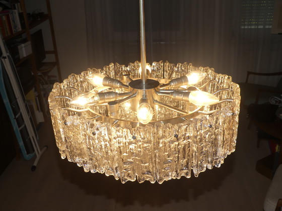 Image 1 of Kalmar plafonnier lustre verre glace Uk4aeb