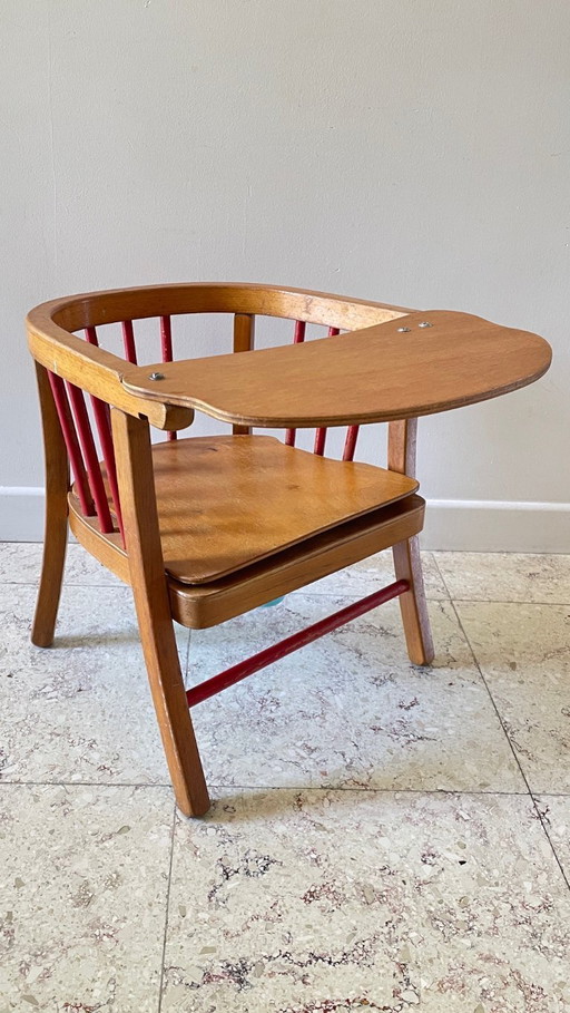 Poltrona per bambini in legno vintage Baumann