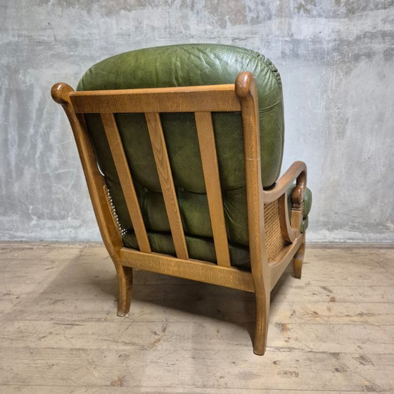 Image 1 of Lounge-Sessel im Stil der Mitte des 20. Jahrhunderts, Seiten aus Rohrgeflecht, 1960er Jahre